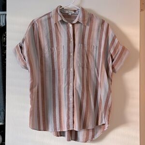 Madewell Short Sleeve Flannel Shirt
